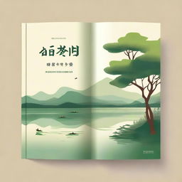 Design a book cover with a warm and serene natural landscape background, such as a tranquil lake or a lush green forest, to create a relaxing and reassuring atmosphere suitable for a book on mental health