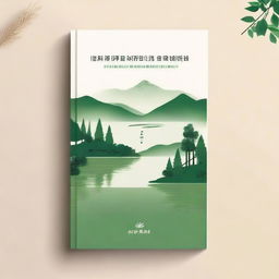 Design a book cover with a warm and serene natural landscape background, such as a tranquil lake or a lush green forest, to create a relaxing and reassuring atmosphere suitable for a book on mental health