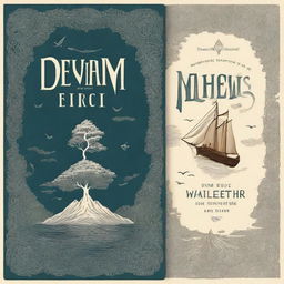 A beautifully designed book cover featuring elegant typography and an intriguing illustration that captures the essence of an epic adventure story