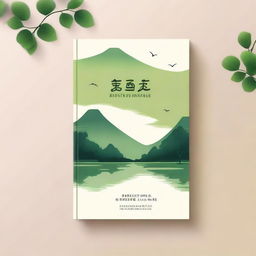 Design a book cover with a warm and serene natural landscape background, such as a tranquil lake or a lush green forest, to create a relaxing and reassuring atmosphere suitable for a book on mental health