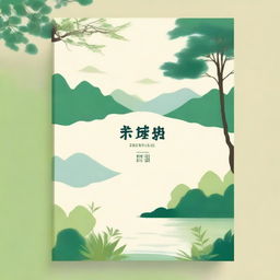 Design a book cover with a warm and serene natural landscape background, such as a tranquil lake or a lush green forest, to create a relaxing and reassuring atmosphere suitable for a book on mental health