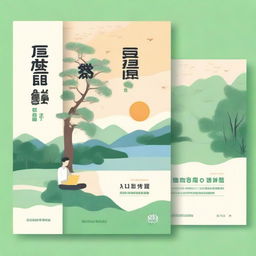 Design a book cover for '大学生心理健康教程', a guide on college students' mental health