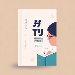 Design a book cover for a textbook titled '大学生心理健康教程'