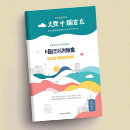 Design a book cover for a textbook titled '大学生心理健康教程'