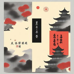 Design a book cover for a series titled '民国风度'