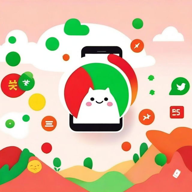 Design a WeChat profile picture that embodies vibrant and energetic elements