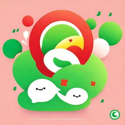 Design a WeChat profile picture that embodies vibrant and energetic elements