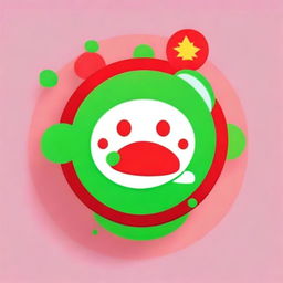 Design a WeChat profile picture that embodies vibrant and energetic elements