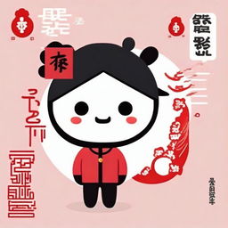 Design a WeChat profile picture with a strong emphasis on red elements