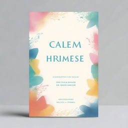 A book cover design for a music therapy book titled 'Calmness'