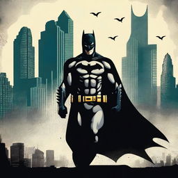 Create a unique and creative movie poster design for 'Batman: Dark Knight'