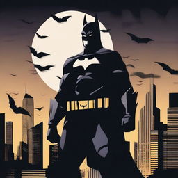 Create a unique and creative movie poster design for 'Batman: Dark Knight'