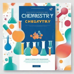 A detailed and visually appealing cover for a chemistry textbook