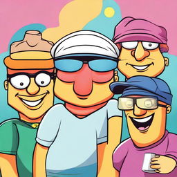 Create a humorous poster for a quiz team called 'stupid visors'