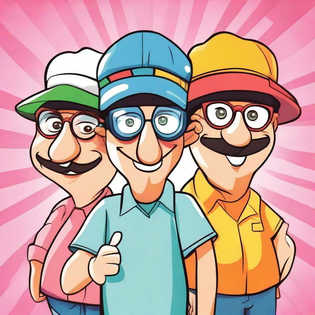 Create a humorous poster for a quiz team called 'stupid visors'