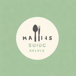 Create a sleek and modern logo for a dining club, featuring elegant typography and subtle culinary elements like a fork, knife, or plate