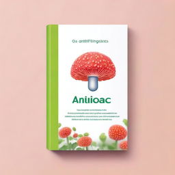 Design a book cover for a book titled 'OS ANTIFÚNGICOS' about medicines against fungi