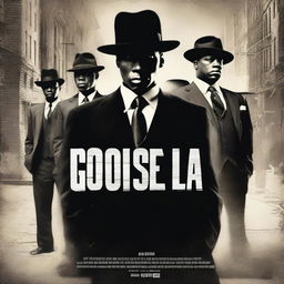 Create a gangster-themed movie poster titled 'Goodsellas'