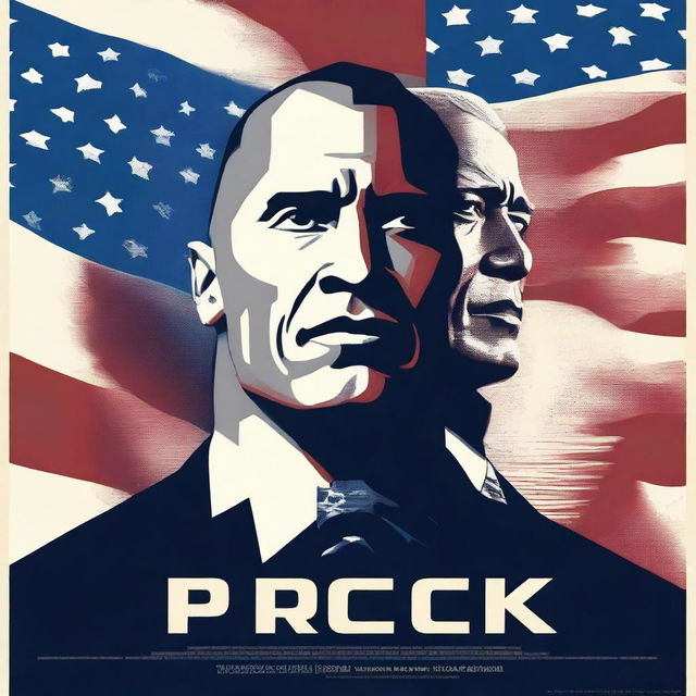 Create a movie poster similar to the 1996 film The Rock, but featuring American presidents