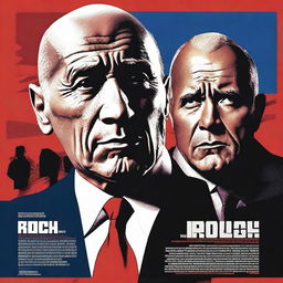 Create a movie poster similar to the 1996 film 'The Rock' starring Sean Connery, but featuring American presidents in the main roles