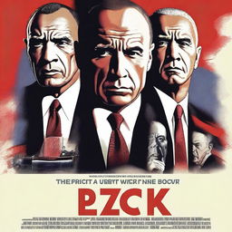 Create a movie poster similar to the 1996 film 'The Rock' starring Sean Connery, but featuring American presidents in the main roles