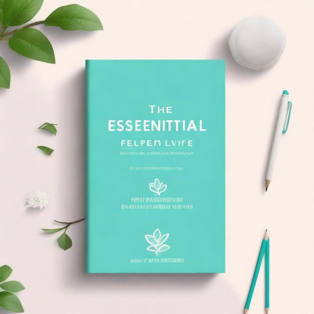 Create a book cover titled 'The Essential Guide For Work-Life Balance'