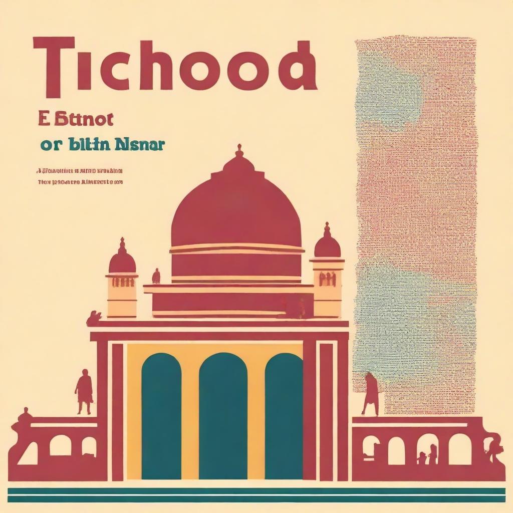 A cover for a school project titled 'Echoes of Bihar' with a simple font for the heading