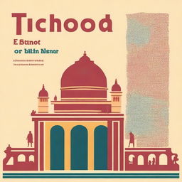 A cover for a school project titled 'Echoes of Bihar' with a simple font for the heading