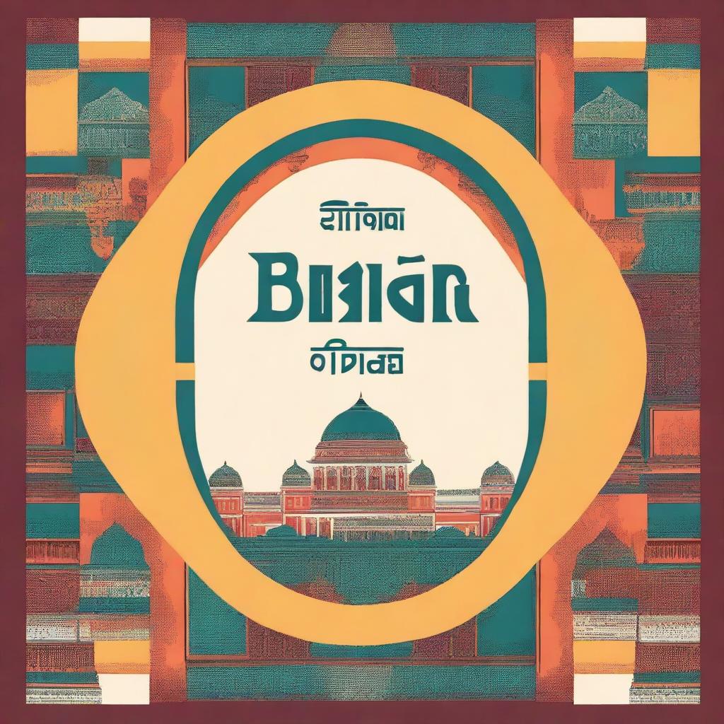 A cover for a school project titled 'Echoes of Bihar' with a simple font for the heading