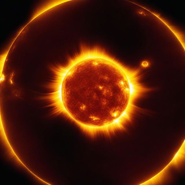 A high-resolution image of the Sun, showing its surface in great detail