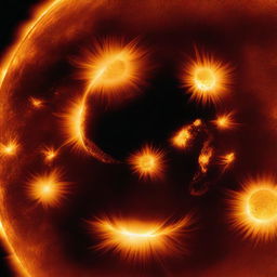 A high-resolution image of the Sun, showing its surface in great detail