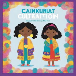 Create a front cover for a children’s cultural fashion book