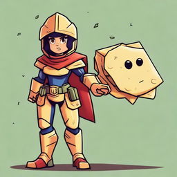 A full body illustration of a cartoon-style female tortilla chip named Chilakelly, who is unmistakably a tortilla chip with chip-like texture, edges, and color