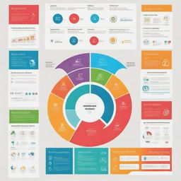 An informative and visually striking infographic on a neutral background. The infographic is filled with vibrant colors, neatly organized data graphics, icons, and small text descriptions.