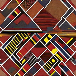 A digital representation of Ondelela fabric, showcasing its intricate patterns and vibrant colors