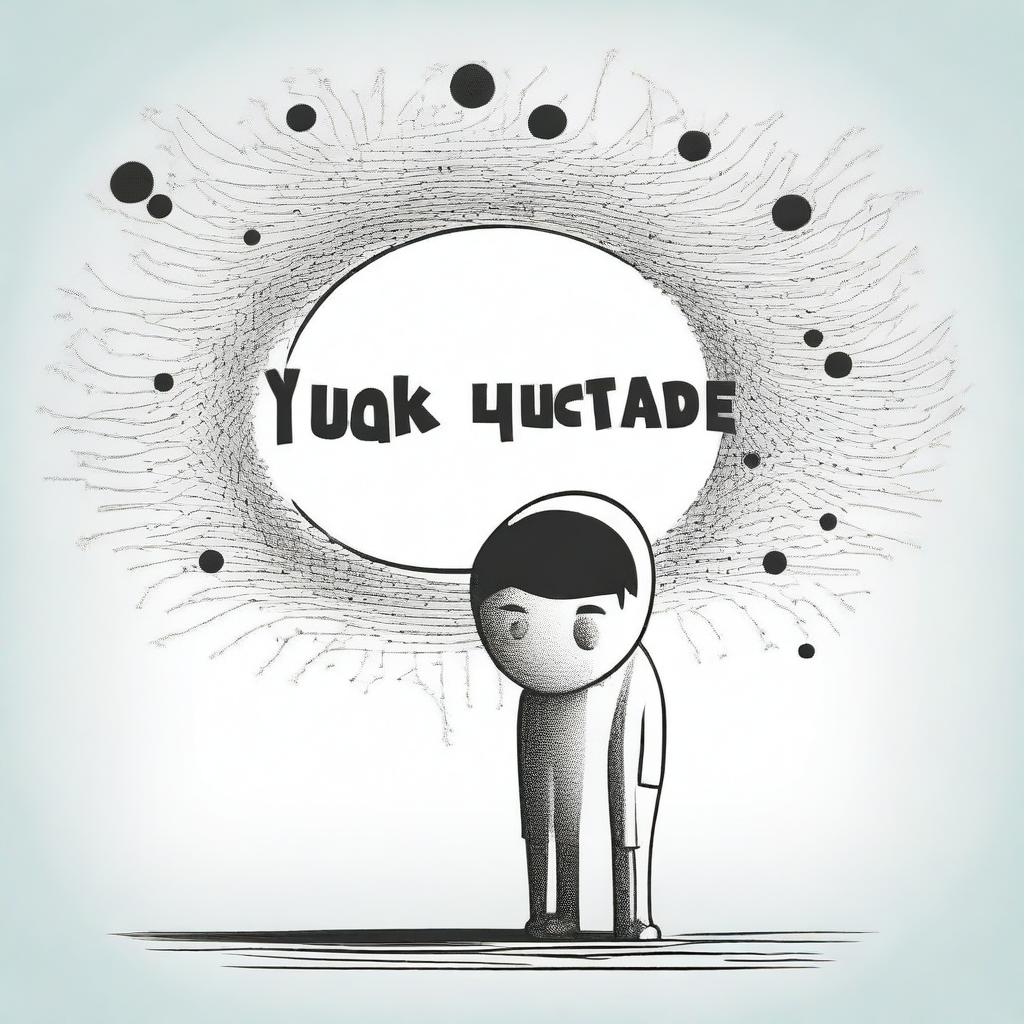 An artistic representation of the phrase 'the words you can't speak