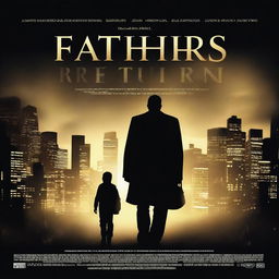 A movie poster for an upcoming movie called 'Fathers Return'