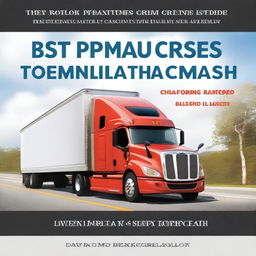 Create a cover for an e-book entitled 'Best Practices for Handling Commercial Truck Crash Cases in Florida'