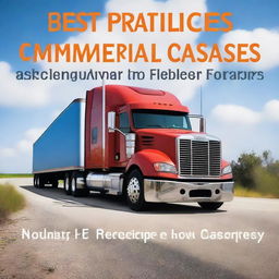 Create a cover for an e-book entitled 'Best Practices for Handling Commercial Truck Crash Cases in Florida'