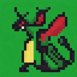 A 32x32 pixel art image of a dragon