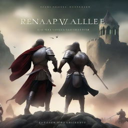 Create a book cover for a fantasy novel titled 'Renwar VallEe - The Battle for NEarbi Town, Book 1' by Mary D