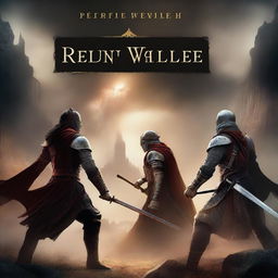 Create a book cover for a fantasy novel titled 'Renwar VallEe - The Battle for NEarbi Town, Book 1' by Mary D