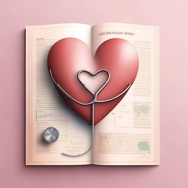 An image suitable for designing a cover for a novel about medicine and love