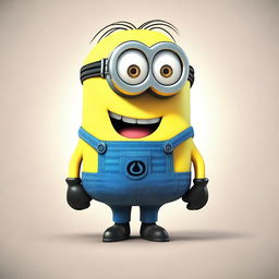 A funny-looking and weird Minion from the Despicable Me series