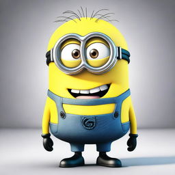 A funny-looking and weird Minion from the Despicable Me series