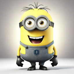 A funny-looking and weird Minion from the Despicable Me series