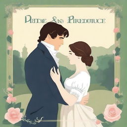 Create a poster for the classic novel 'Pride and Prejudice