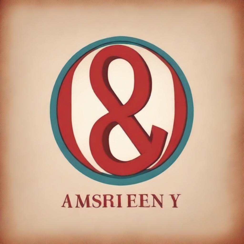 A vintage-style advertisement for an advertising agency featuring a red ampersand (&) symbol prominently in the center