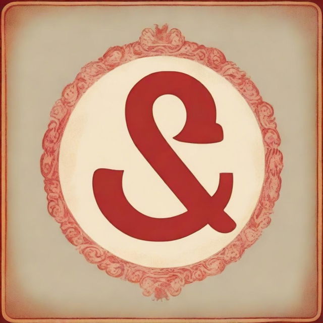 A vintage-style advertisement for an advertising agency featuring a red ampersand (&) symbol prominently in the center