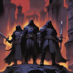 The Shadow Lieutenants, dark and menacing figures, stand ready for battle in the Shadow King’s fortress